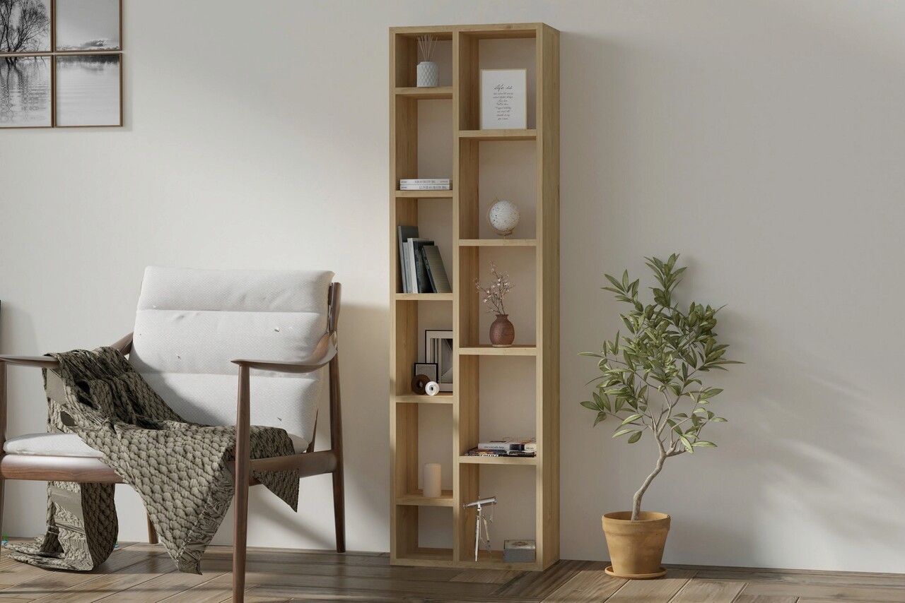 Corp biblioteca, Hanah Home, Tomi, 45x150x20 cm, Maro - imagine 7
